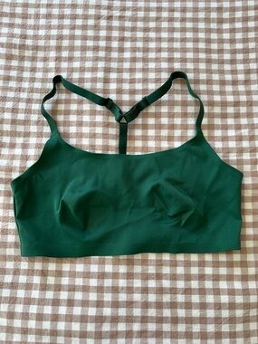 Auden Raceback Emerald Green Seamless Bralette